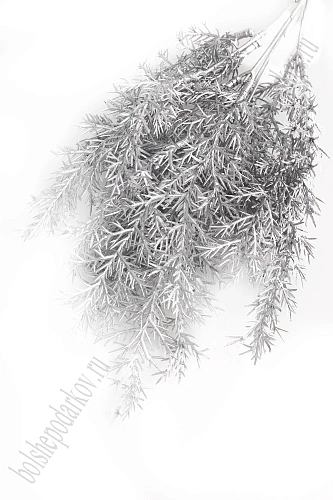 Кустик декоративный 36 см (SF-7339) серебро №23