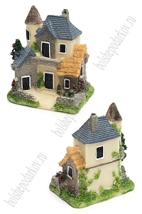 Фигурка миниатюрная "Домик" 6*4,2*7,2 см (1 шт) SF-8049, №3