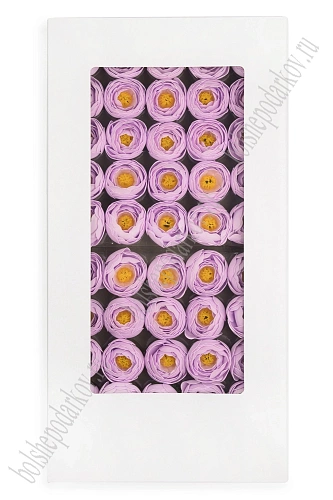 Мыльные цветы &amp;quot;Пионовидная роза&amp;quot; 4*3 см (50 шт) SF-7991, белый