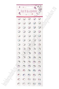 Стразы декоративные &quot;Цветок хамелеон&quot; 1,2 см (SF-3180) серебро