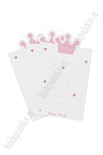 Карточки для украшений &amp;quot;Корона №3&amp;quot; (20 шт) SF-7700, розовый