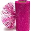 Фатин с пайетками 15 см*25 ярд (SF-605) фукси №6