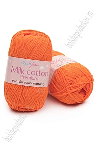 Пряжа "Milk cotton Premium" 50 гр (10 шт) SF-7847, ярко-оранжевый