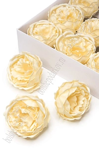 Мыльные цветы "Пионовидная роза" 9*7 см (9 шт) SF-7990, ванильный