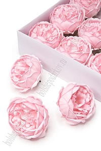 Мыльные цветы "Пионовидная роза" 9*7 см (9 шт) SF-7990, светло-розовый
