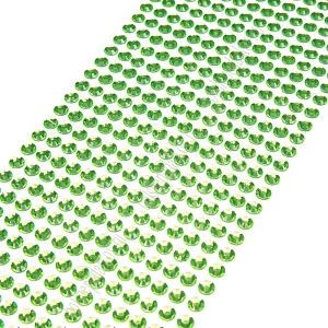 Стразы декоративные 6 мм (504 шт) SF-3177, светло-зеленый