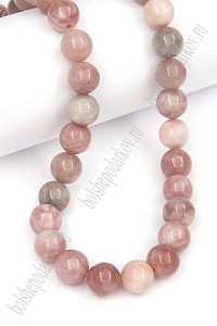 Бусины круглые на нитке 10 мм (SF-7592) опал