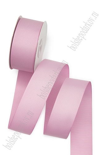 Лента репсовая 4 см*20 ярд &amp;quot;1 сорт&amp;quot; (SF-1349) розовый №0114