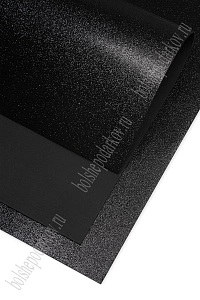 Фоамиран глиттерный 2 мм, 40*60 см Premium (10 листов) SF-3010, черный №2026