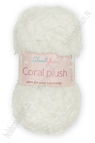 Пряжа &amp;quot;Coral plush&amp;quot; 100 гр (5 шт) SF-7843, айвори