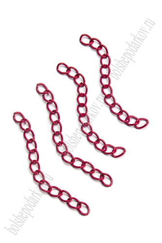 Цепочка 5 см (100 шт) SF-7454, красный №3