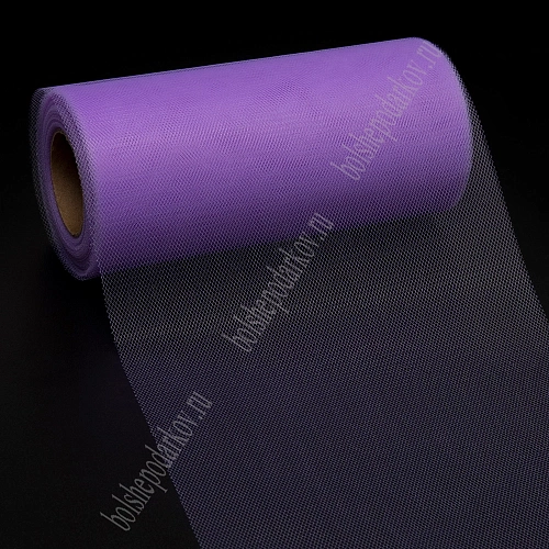 Фатин в шпульках 15 см*25 ярд (SF-603) фиолетовый №32