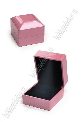 Коробочка для украшений с подсветкой 6*6,5*5 см (SF-8116) розовый