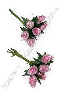 Ягоды "Земляника засахаренная" (72 ягоды) SF-024, розовый