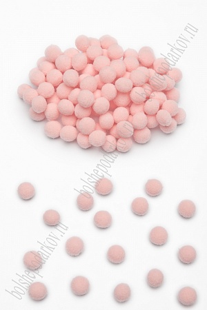 Помпоны Premium 1 см (200 шт) SF-3307, розовый персик №03