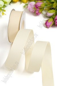 Лента репсовая 2,5 см*20 ярд &quot;1 сорт&quot; (SF-1348) бежевый №84