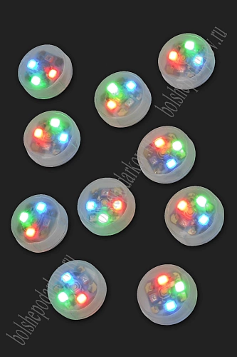 Светодиоды &amp;quot;Шайбы&amp;quot; 2*0,6 см (10 шт) SF-8088