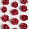 Головки цветов &amp;quot;Роза малая&amp;quot; 30 мм (100 шт) SF-2095, бордовый