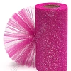 Фатин с блестками 15 см*25 ярд (SF-604) фукси №24