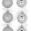 Набор новогодних шаров 5 см (12 шт) SF-7334, серебро №3