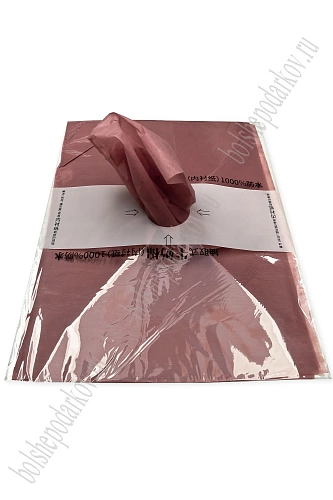 Бумага влагостойкая для букетов 58*45 см (40 листов) SF-7929, белый №1