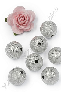 Бусины 12 мм (10 шт) SF-7705, серебро