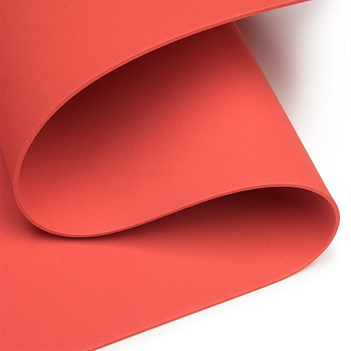 Фоамиран 2 мм, Китай 40*60 см (10 листов) SF-3422, алый №1001