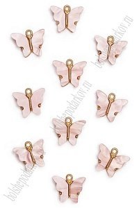 Подвеска "Бабочка" 16*14 мм (10 шт) SF-7350, светло-розовый №4