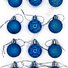 Набор новогодних шаров 3 см (12 шт) SF-7334, синий №4