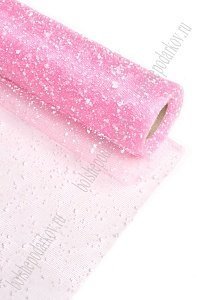 Сетка-снег 50 см*4,5 ярд (SF-2104) светло-розовый №3