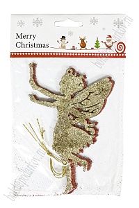 Новогодние украшения с блестками &quot;Фея&quot; 9,5*14 см (3 шт) SF-3510
