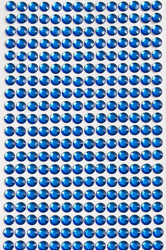 Стразы декоративные 6 мм (504 шт) SF-3177, синий