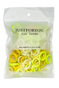 Резинки для волос 2 см (100 шт) SF-7505, ассорти №5