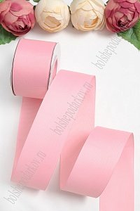 Лента репсовая 5 см*20 ярд &quot;1 сорт&quot; (SF-1350) розовый №253