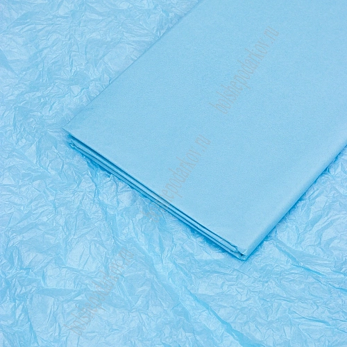 Бумага тишью 50*66 см (10 листов) SF-914, голубой №292