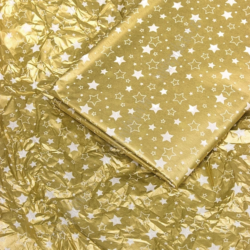 Бумага тишью 50*66 см &amp;quot;Звёздочки&amp;quot; (10 листов) SF-2861, №5