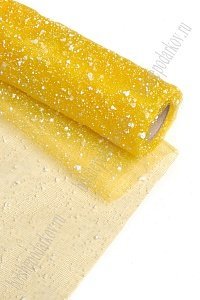 Сетка-снег 50 см*4,5 ярд (SF-2104) желтый №7