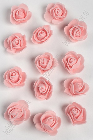 Головки цветов &quot;Роза&quot; мелкая 25 мм (100 шт) SF-2097, розовый персик №4