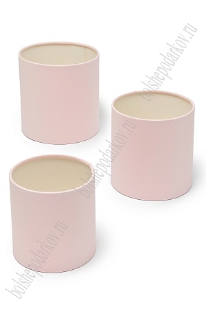 Коробки цилиндр 3 в 1, 16*16,5 см, светло-розовый