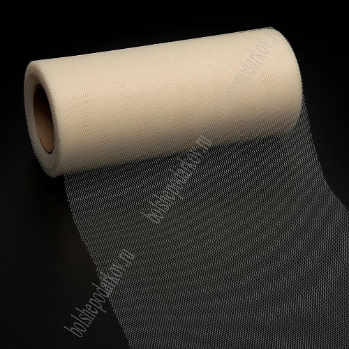 Фатин в шпульках 15 см*25 ярд (SF-603) бежевый №7