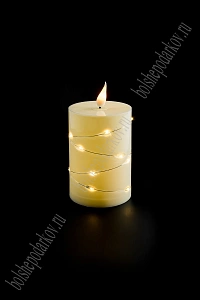 Свеча светодиодная на батарейках 7,5*7,5*14 см (1 шт) SF-8046, №6