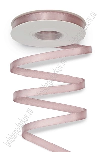 Лента атласная двусторонняя 1 см*25 ярд (SF-7881) дымчато-розовый №0097