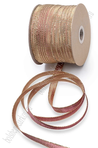 Лента декоративная 1 см*150 ярд (6-15-809)