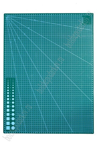 Коврик для рукоделия двухсторонний А2 (SF-6073) зеленый УЦЕНКА
