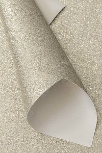 Кожзам с глиттером А4 (5 листов) SF-5834, золотисто-бежевый №35