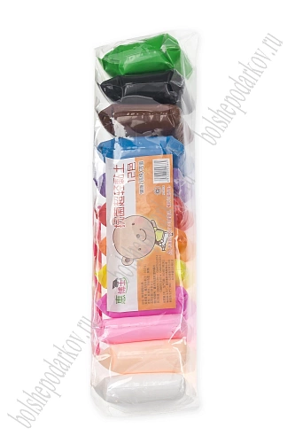 Пластилин суперлегкий со стеком (12 шт) SF-5195