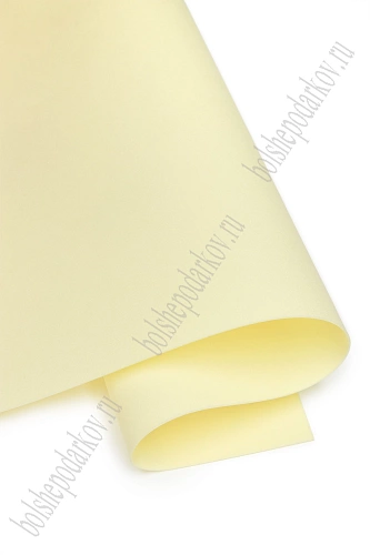 Фоамиран 1 мм, Китай 50*50 см (10 листов) SF-3431, светло-лимонный №1024