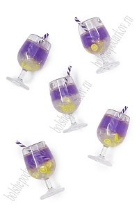 Подвеска &quot;Коктейль&quot; 1,7*4,5 см (5 шт) SF-7726, №2