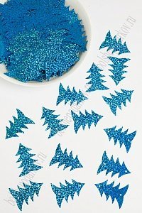 Пайетки &quot;Елочка&quot; 500 гр (SF-1935) синий №50117