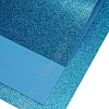 Фоамиран глиттерный 2 мм, 40*60 см Premium (10 листов) SF-3010, голубой №2039